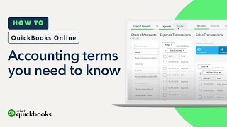 Accounting terms you need to know  QuickBooks Online [upl. by Sublett736]