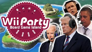 US Presidents Play Wii Party Boardgame Island [upl. by Silva]