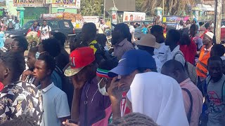 2023 AFCON LIVE STREAMING OF GAMBIA VS SENEGAL amp REACTIONS OF FANS IN SERREKUNDA [upl. by Ttereve]