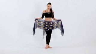 How to Use a Belly Dancing Hip Scarf  Belly Dancing [upl. by Bartlet]