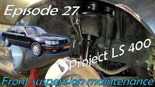 Project Lexus LS 400  Episode 27 Front suspension brake and air suspension overhaul [upl. by Akilegna]