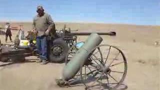 Bowling Ball Cannon at the Rocky Mtn 50 Cal Shoot [upl. by Kosse]