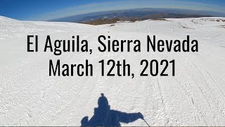 Skiing El Aguila Sierra Nevada March 12 2021  GoPro Hero 9 Max Lens Mode [upl. by Ycram]