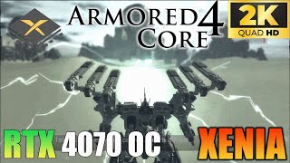 Armored Core 4 PC Gameplay  Xenia Emulator  RTX 4070  2K  Performance Test 2023 [upl. by Kazmirci]