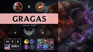 Gragas Top vs Teemo  NA Challenger Patch 1414 [upl. by Lucius]