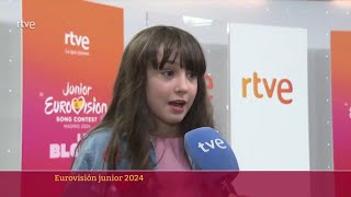 Chloe DelaRosa 🇪🇦 JESC 2024 on Diario 24 07102024 [upl. by Hiasi901]