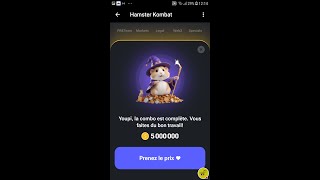 DAILY Combo HAMSTER KOMBAT du 170724 Gagner 5000000 de pièce  Tuto en EWE [upl. by Kinzer917]