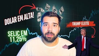 Trump Eleito selic a 1125 e GOOGLE Erra Cotação do Dólar impacto no mercado [upl. by Araccot]