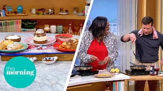 Phil Vickerys Delicious Pancake Recipes for Pancake Day  This Morning [upl. by Ringler500]