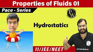 Properties of Fluids  Hydrostatics barometer gauge paradox pascal law  Class 11 JEE  NEET [upl. by Oinoitna]