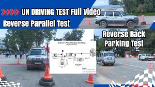 UN Driving Test Parallel Parking Test Reverse Back Parking Test [upl. by Bovill]