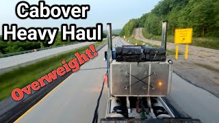 Classic Cabover Peterbilt Struggles Over WV Mountains 90500 Lbs [upl. by Enytsirk]