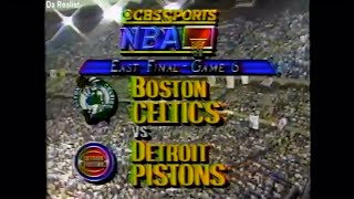 1988 NBA on CBS  Celtics vs Pistons  ECF Game 6 Intro [upl. by O'Connor]