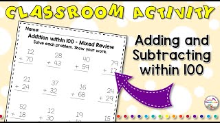 Adding and Subtracting within 100 Worksheets  No Prep Printable Resources [upl. by Aurore]