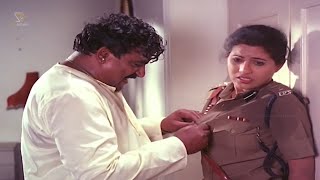 Doddanna Tries To Spoil Lady Police Officer Life  Gandanige Thakka Hendathi Movie Climax Scene [upl. by Perle]