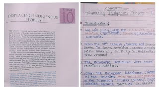 NCERT Notes for Class 11 History Chapter 10 Displacing Indigenous Peoples Part2 [upl. by Morten]