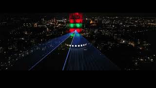 DJI Mavic Air 2 lasershow TV TOREN ROERMOND [upl. by Esalb603]