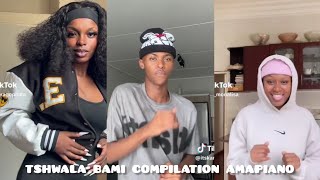 tshwala bami compilation amapiano TikTok 2024 dance moves challenge 2024🔥💃 [upl. by Eloccin721]