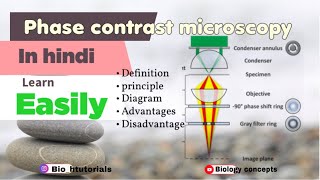 Phase contrast microscopy in hindi ll biology ll [upl. by Cila]