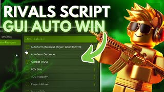 🔥CHEAT RIVALS Script GUI  AUTO WIN HITBOX AIMBOT amp MORE 🎯 PASTEBIN 2024 [upl. by Eidob606]