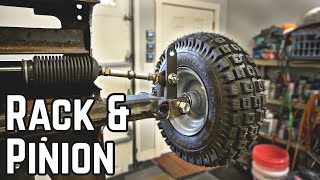 Rack amp Pinion Steering  50HP Lawn Mower Pt 2 [upl. by Ahsemrac]