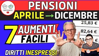 ✅ PENSIONI da Aprile ➔ AUMENTI facili INPS da 136 a 401€ ❗DIRITTI INESPRESSI MINIME INVALIDI SOCIALI [upl. by Aleit]