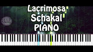 Lacrimosa  Schakal Piano Cover v1 [upl. by Gudren817]