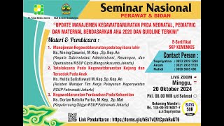 UPDATE MANAJEMEN KEGAWATDARURATAN PADA NEONATAL PEDIATRIC DAN MATERNAL BERDASARKAN AHA 2020 [upl. by Noillimaxam]