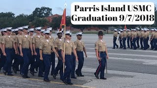 Marine Corps Graduation Parris Island  Kilo amp November Companies  September 7 2018 [upl. by Akemot]