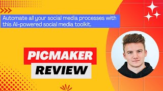 Picmaker Review Demo  Tutorial I Create publish and analyze social posts on autopilot [upl. by Kolb]