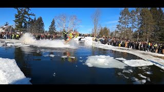 Pickerel Lake 2022 Sleds Skimming Water PT2 [upl. by Ahsekal]