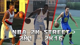 History of NBA 2K Street Blacktop  2K12K16 [upl. by Euginimod]