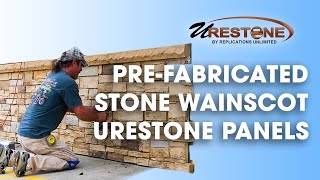 Stone Wainscoting Made Easy With PreFabricated Panels  Urestone Stone Panels [upl. by Cord]