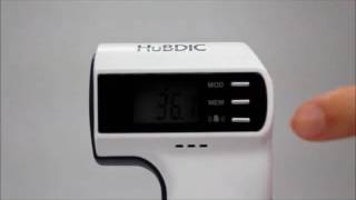 Non contact thermometer HuBDIC Thermofinder FS 300 wmv SD 480p [upl. by Aciretahs]