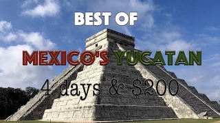 Mexicos Yucatan Travel Guide  4 Days  Under 200 [upl. by Walcoff]