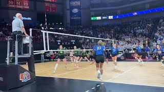 Kearney Catholics final kill to defeat Pierce [upl. by Frasch527]