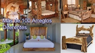 Recamaras Con Arreglos y Acabados Rusticos Fabricados con Madera [upl. by Mendelson530]