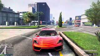 GTA Online Pfister Neon Test Drive  Porsche Mission E [upl. by Anawik134]