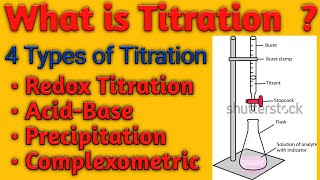 What is Titration in Hindi  Types of Titration  Chemistry  Redox Titration [upl. by Sternick203]