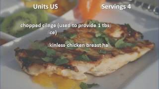 Grilled Chicken With Mango Habanero Glaze recipe [upl. by Netsruk]