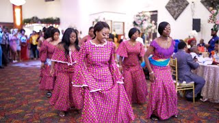 Congolese Wedding Entrance Dance  Esimbi Cadeau and Tuliza Wedding Houston TX [upl. by Renick]