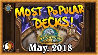 Hearthstone Most Popular Legend Decks  The Monthly Meta  September 2018 [upl. by Talbott69]