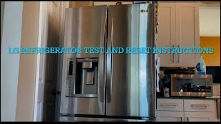 LG Refrigerator test and reset tips and tricks easy fix troubleshooting￼ Not cooling or freezing￼ [upl. by Znarf]