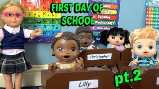 BABY ALIVE goes to SCHOOL pt 2 The Lilly and Mommy Show The TOYTASTIC Sisters FUNNY SKIT [upl. by Naimerej]