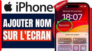 Comment Mettre Son Nom Sur lEcran De Verrouillage iPhone  En 2025 [upl. by Margherita]