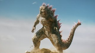 Godzilla Jumps off the Cliff Scene  Godzilla X Kong The New Empire [upl. by Asihtal]