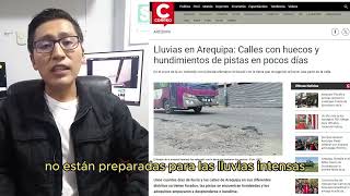 Desafíos de la Región y autoridades de Arequipa ante las lluvias intensasRonald Angel Justo Chalco [upl. by Ivon]