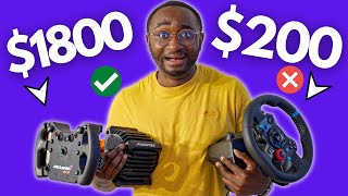 Will Expensive Sim Racing Wheels Make You Faster Logitech G29 vs Fanatec DD PRO [upl. by Adiol]