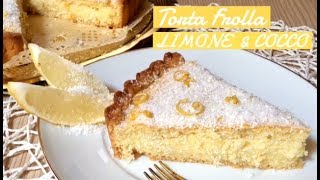 TORTA FROLLA LIMONE e COCCO ricetta semplice TUTTI A TAVOLA [upl. by Akemahs654]