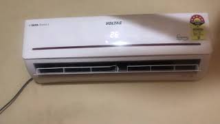 voltas split ac remote control function guide manual setting price  voltas AC remote operation [upl. by Mccully765]